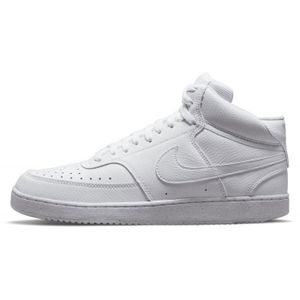 BASKET Baskets montantes NIKE COURT VISION MID - Blanc - Synthétique - Mixte - Adulte - Lacets