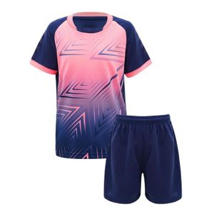 Ensemble maillot et short foot bleu marine pour enfant