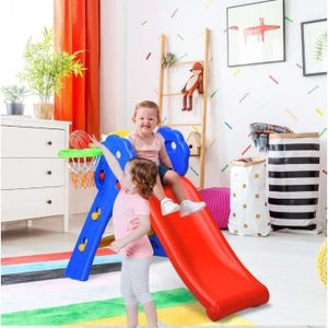 TOBOGGAN Toboggan OHMG pour enfants de 3-8 ans - Rabattant et glissant - Multicolore