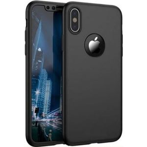 COQUE - BUMPER Coque compatible Apple iPhone X - Coque Noir + Ver