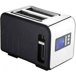 GRILLE-PAIN - TOASTER Grille-pain 2 tranches en acier inoxydable 800W, c