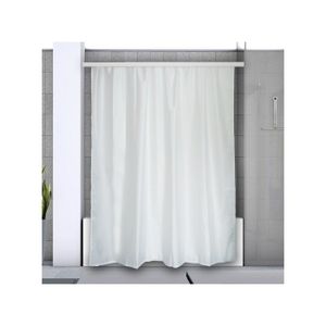 Tringle à Rideaux D’angle Réglable 76-193 Cm – Installation Facile Pour Baies Vitrées