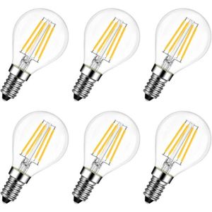 AMPOULE - LED LVWIT 4W Ampoule LED E14 à Filament, LED ampoule 470 Lumen, Equivalent à Ampoule Incandescence 40W, Filament LED Rétro, 2700K Bl345