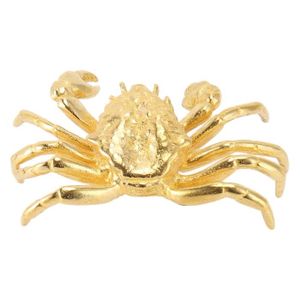 STATUE - STATUETTE crabe en laiton Figurine de crabe de Style rétro, 