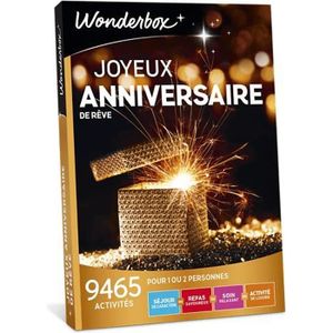 COFFRET SÉJOUR Wonderbox - Coffret cadeau anniversaire - Joyeux a
