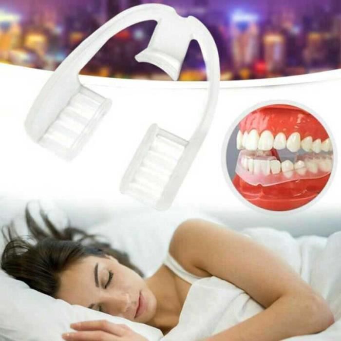 4Pcs Gouttiere Dentaire Bruxisme Goutiere Dent Protege Gouttière Dentaire  Protecteurs Buccaux Nuit Protège Dent Empêche le Grincement des Dents et le