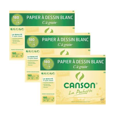 Bloc papier Bristol - 20 feuilles - 250g/m²