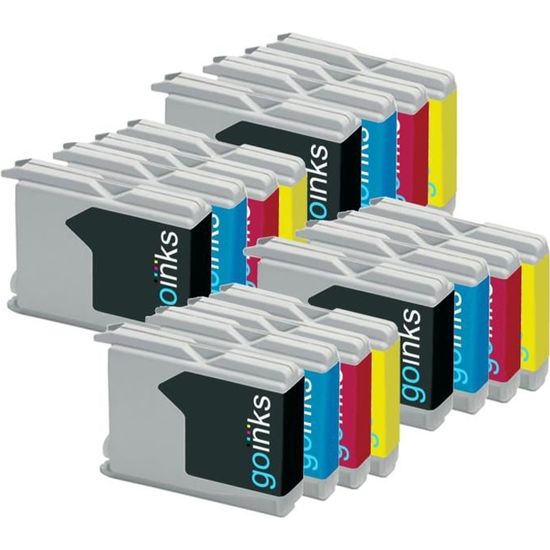 Lot De 9 Cartouches D'encre Compatibles Brother LC970 & LC1000 - Couleurs CMY