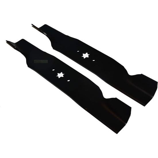 2 X 46,5 CM Lames Pour Tondeuses MTD/Gutbrod/Yard Man/Fleurelle 742-0672, 742-0673/742-0659, 742-0660/742-04020, 742-04021/742-04020A, 742-04021A - Droite + Gauche