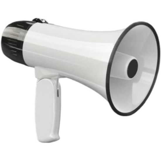 Mégaphone Portable Pyle 20W Avec Sirène - Volume Réglable, Connexion MP3 - Pour événements, Sport, Sécurité - 330m De Portée