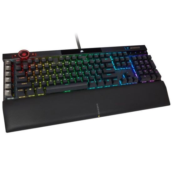 corsair     corsair k100 rgb gaming tastatur, corsair opx, rgb led - schwarz     