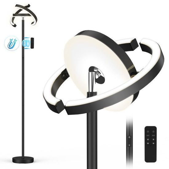 NACATIN Lampe De Sol LED Avec Télécommande - 25 Modes, Col De Cygne Flexible, Parfaite Pour Lecture Et Salon