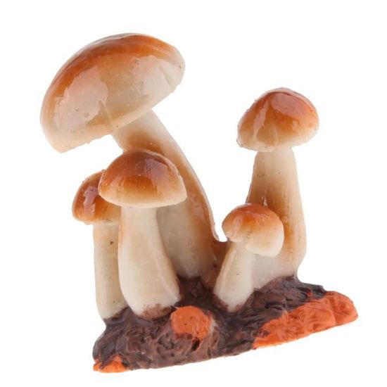 Sculpture Écureuil Et Champignon Résine - Décoration Jardin Ou Intérieur, 11x9.7x6.1cm