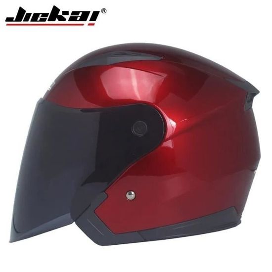 Casque Moto Jet Bluetooth Demi-Casque Ouvert Avec Double Pare-Soleil ECE - 54-59cm
