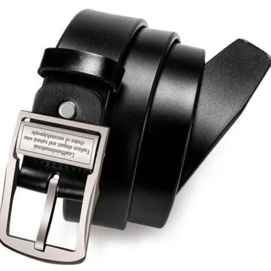 Ceinture En Cuir Homme 3,8 Cm – Classique, Ajustable, Pour Tenue Décontractée Ou Habillée