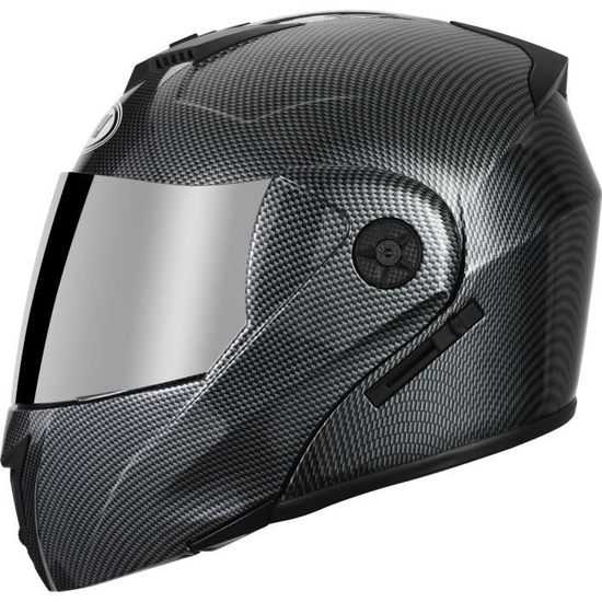Casque Moto Ouvert Double Pare-Soleil - ABS, Ventilation, Taille Adjustable | Pour Scooter, Cyclomoteur Homme Femme