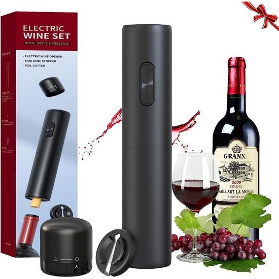 FBBULES Ouvre Bouteille Électrique, Tire Bouchon Électrique De Vin