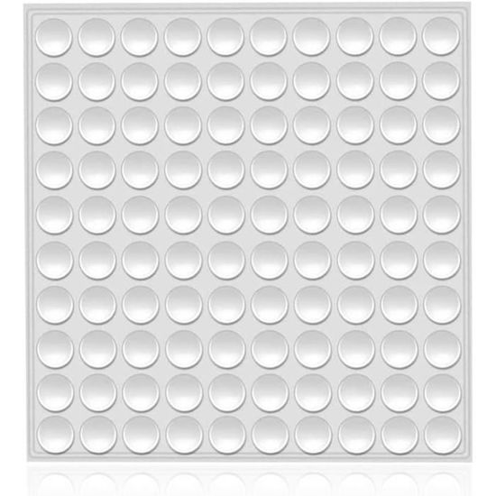 100 Pièces Patin Silicone Transparent Amortisseur Porte Placard Tampon Caoutchouc Transparent Pieds Butées de Protection en[S191]