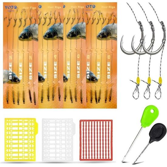 Système De Montage Naked Chod Pour La Pêche à La Carpe - 16 Sets / 32 Pièces - Matériel Terminal