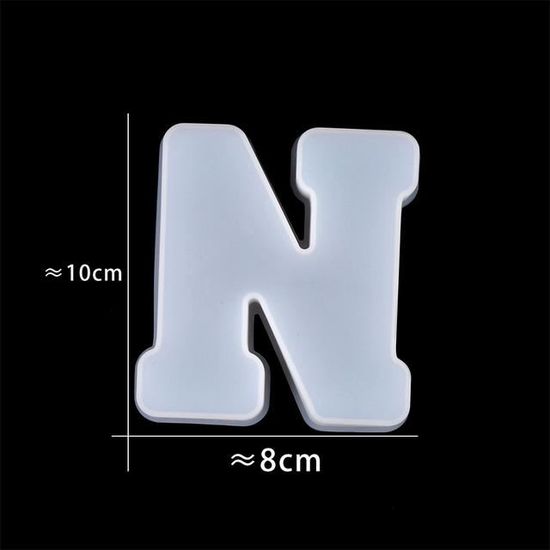 MOULE A MODELER,V--26 lettres de l'alphabet anglais, moule en Silicone