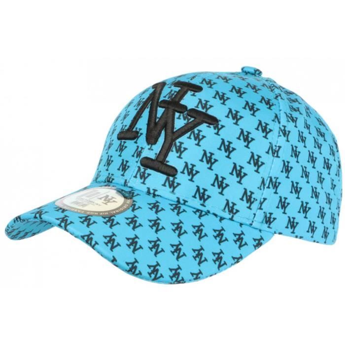 Casquette NY Bleue et Noire Design New York Tendance Baseball