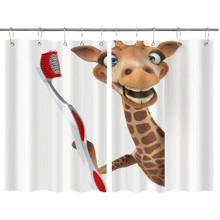 Rideau Brise-bise Motif Chouette 120x60 Cm - Pour Petite Fenêtre Cuisine, Salle De Bain, Salon - Tissu Polyester Doux