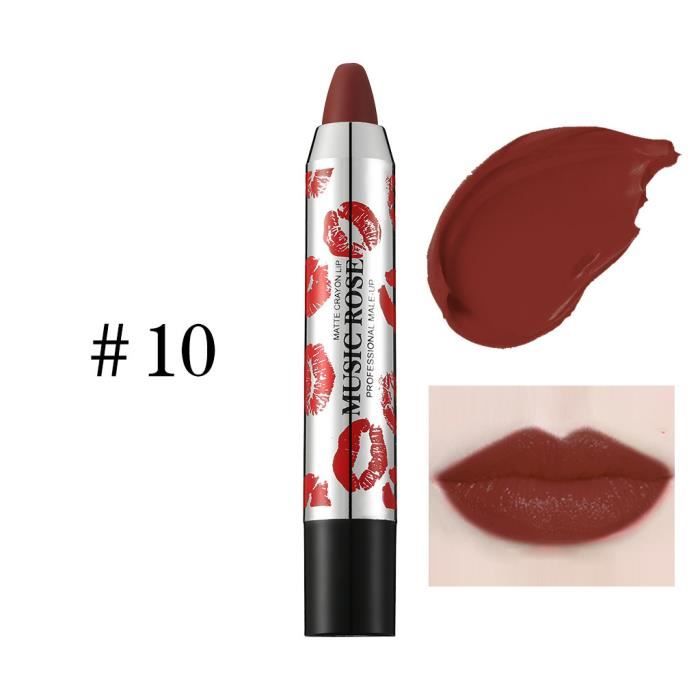 Rouge à lèvres mat imperméable de longue durée brillant à lèvres pigmenté hydratant 24 couleurs LTF90724509I_kandyfine