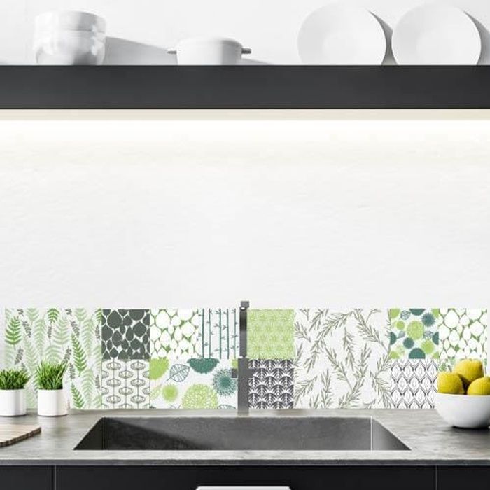 Stickers Crédence - NATURE GREEN - Dimensions 120 cm x 50 cm