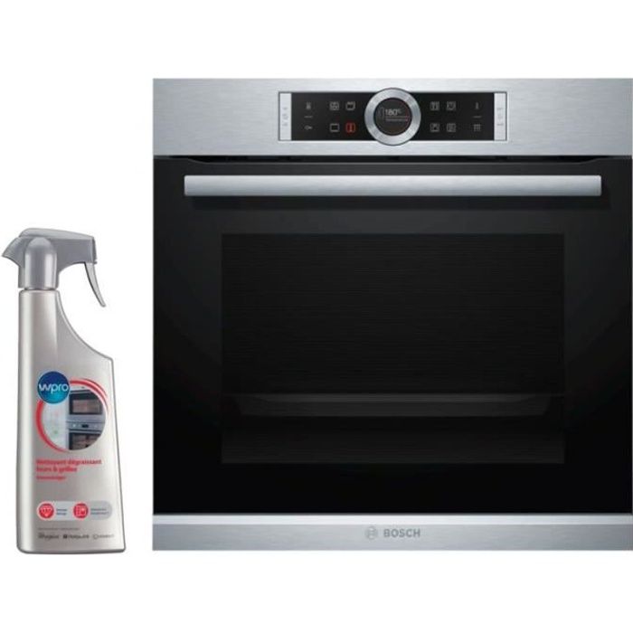 BOSCH FOUR PYROLYSE Encastrable inox 71L multifonction 13 modes de cuisson