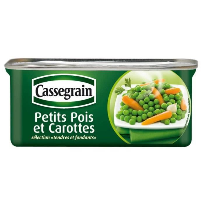 BONDUELLE EUROPE LONG LIFE Petits pois et carottes Cassegrain - 200 g