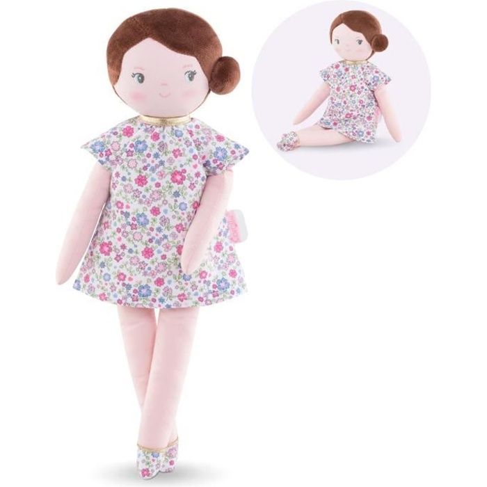 COROLLE - Mon Doudou Corolle - Poupée de chiffon Bella Fleurs de Corolle - 34cm - dès la naissance