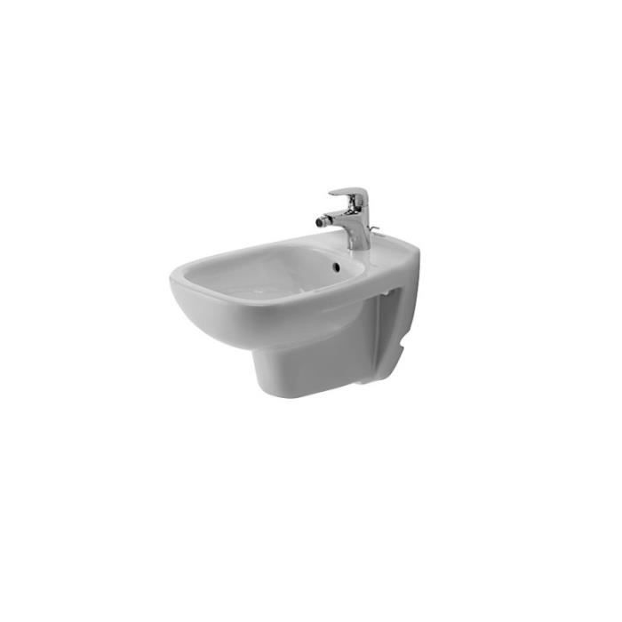 Bidet Suspendu D-Code Blanc Avec Trop Plein