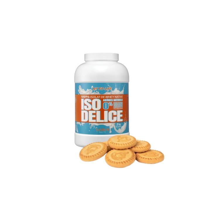 Iso Delice 2KG Biscuit 100% protéine isolate de whey native