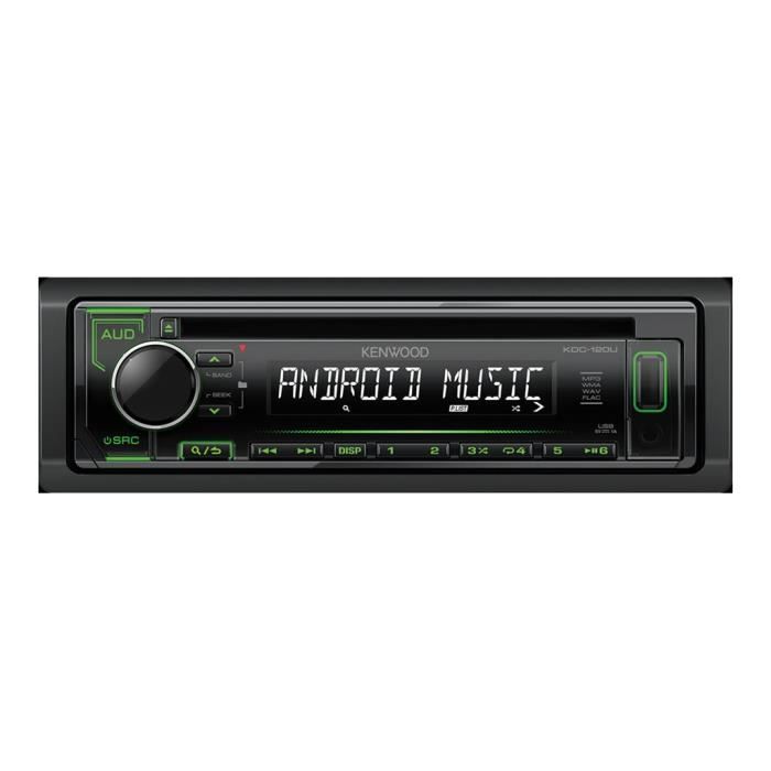 Kenwood KDC-120UG Automobile récepteur CD intégrée dans le tableau de bord Full-Din 50 Watts x 4