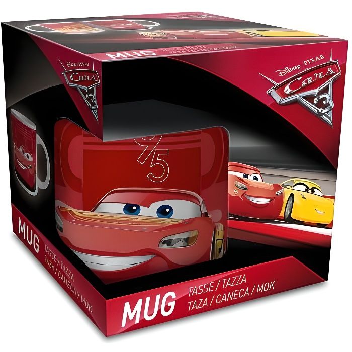 Tasse Mug Cars 3 Disney Pixar - Modèle Aléatoire - Flash Mc Queen Cadeau Anniversaire Garcon Voiture - 463