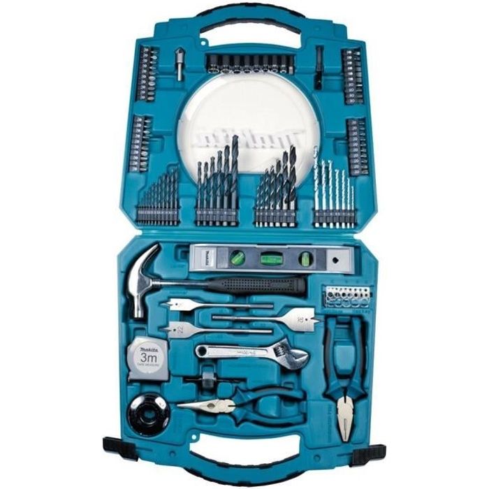 MAKITA Coffret d'outillage 103 pièces - Outils à main et accessoires de perçage-vissage