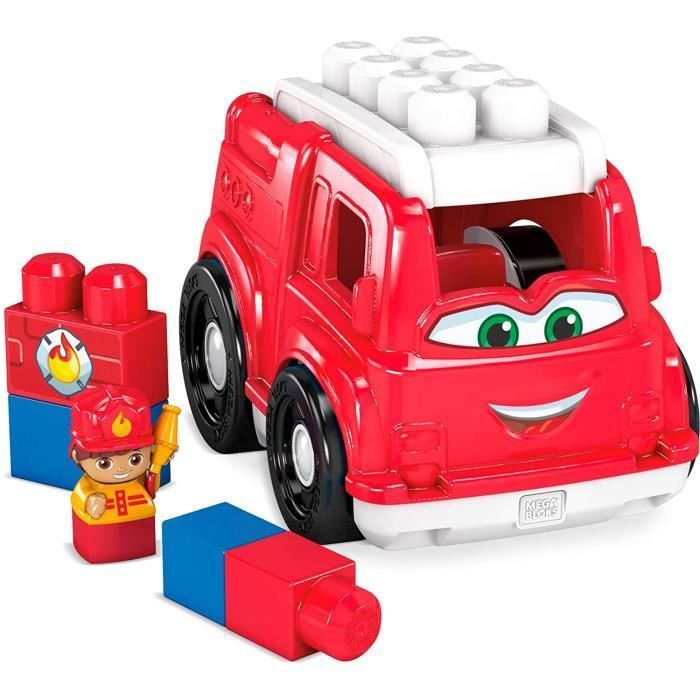 Camion de Pompiers de blocs de construction de 6 pièces pour bébé et enfant de 1 à 5 ans