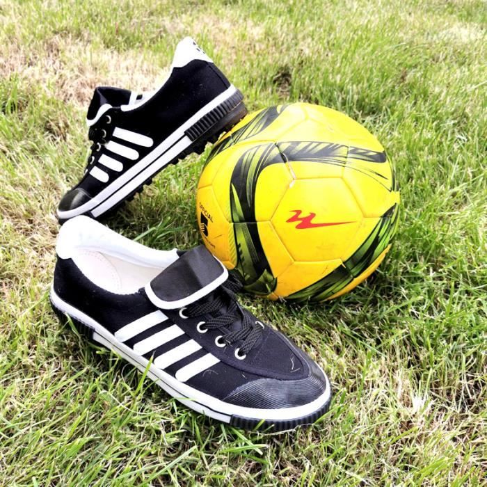 Chaussures de Football Hommes-Femmes Unisexe Adultes et Enfants Basses Entrainement Chaussures de Sport Antidérapant