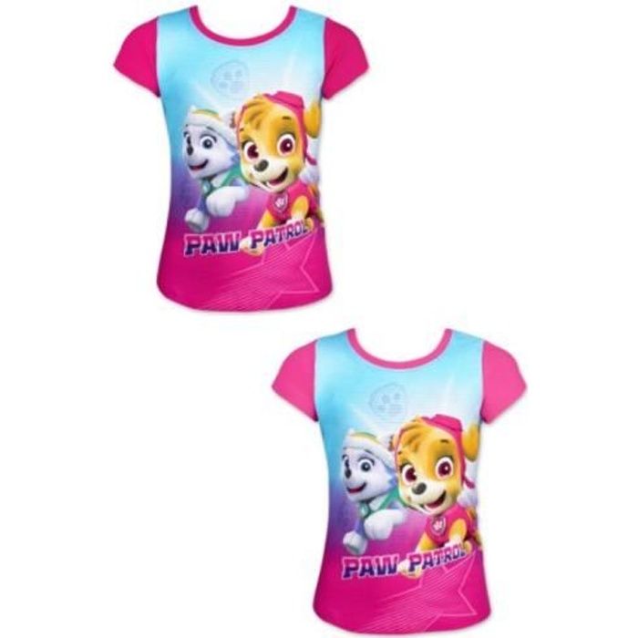 T-Shirt manches courtes Pat Patrouille Fille