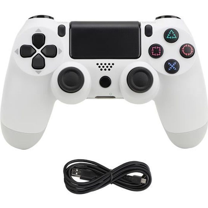 Manette de jeu filaire PS4 (bl