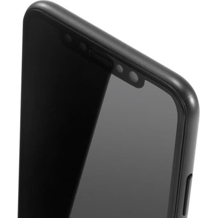 Verre Trempe compatible iPhone X - Film Noir Intégral 3D Vitre Ecran Protection Phonillico®