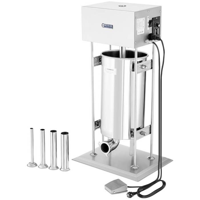 Royal Catering - Poussoir à saucisse électrique - 15 litres