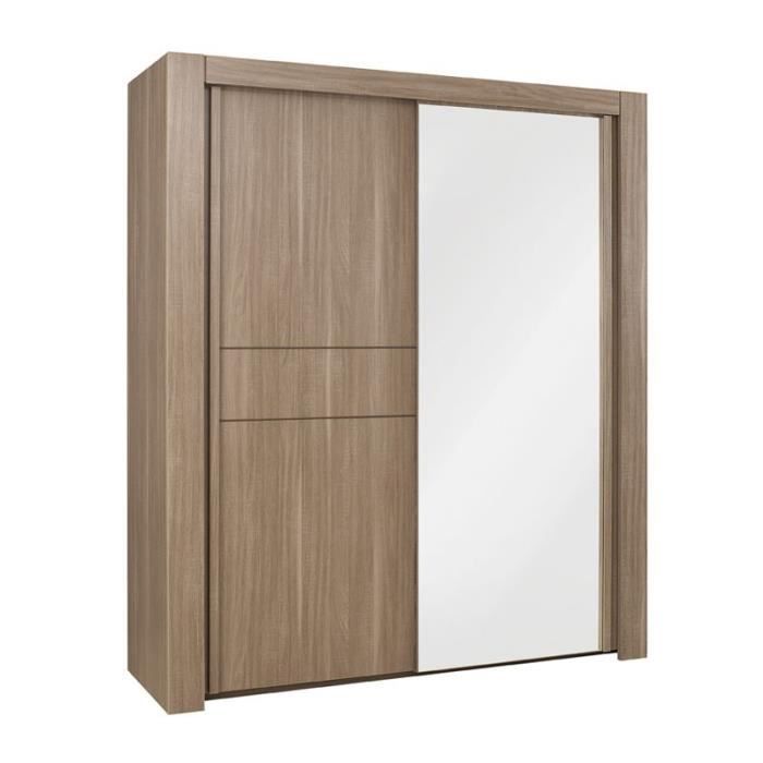 Armoire 2 portes coulissantes Taille L - MACAO - L 192 x l 63 x H 220 cm
