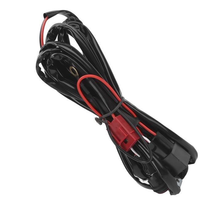 VGEBY Faisceau de câblage 40A 12V faisceau de câbles clignotant LED barre lumineuse étanche pour la modification de voiture de