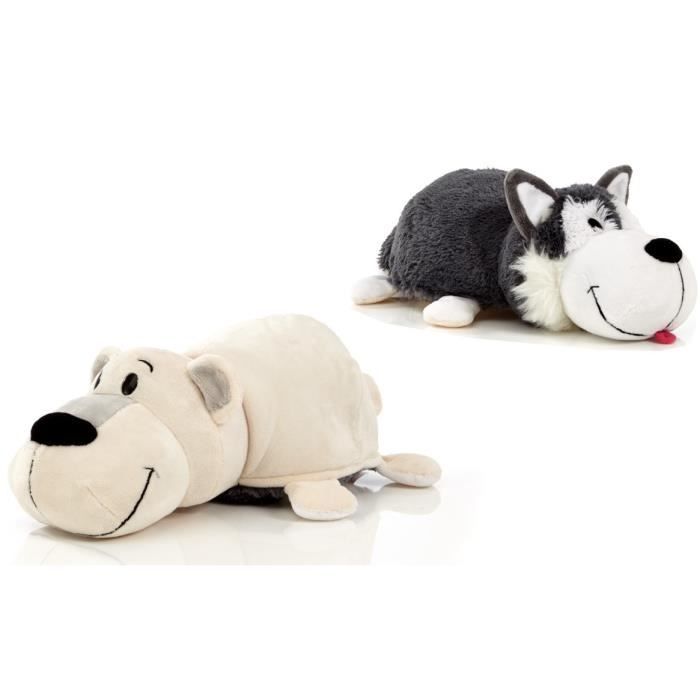 FLIP-A-ZOO Husky-Ours Polaire 2-en-1
