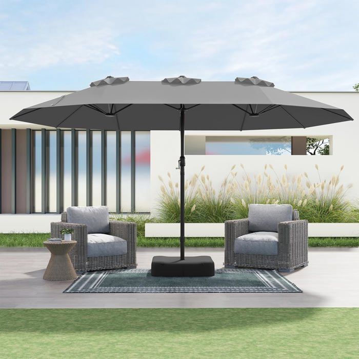 Lot De 4 Parasols Pour Plantes - 66 Cm - Hauteur & Angle Réglables - Protection Solaire Jardin & Balcon