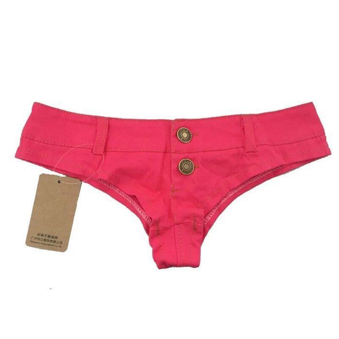 Mini short en jean taille basse pour femme jean ultra dechire string sexy S media Rouge F3243 Blanc Cdiscount Pret a Porter
