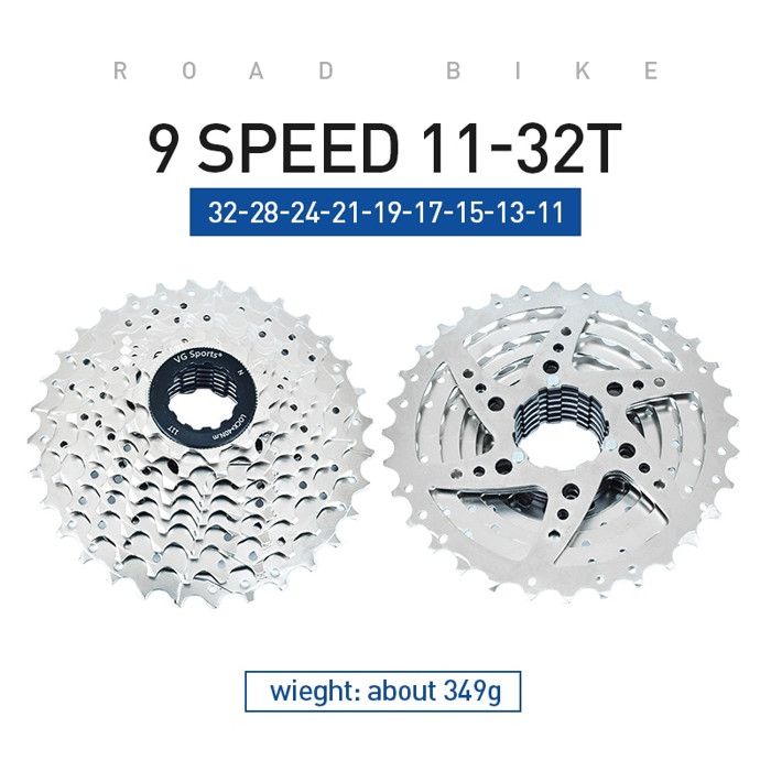 Cassette Vélo De Route 12 Vitesses 11-32T Pour Shimano HG - Aluminium/acier - Marque SPEDAO - Neuf