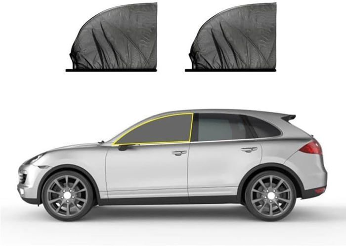 5 Pièces Pare-Soleil Voiture Bébé Vitres Latérales - Maille Nylon Anti-UV, Avec Ventouses - Protection Chaleur Et Éblouissement