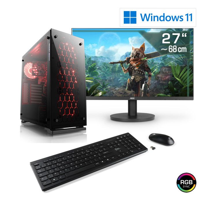 Csl Computer Pc Gamer M11310h, Ryzen 7 8700g 8x 4200 Mhz), Amd Radeon 780m, Ddr5, M.2 Pcie Ssd, Windows 11 - vue 2